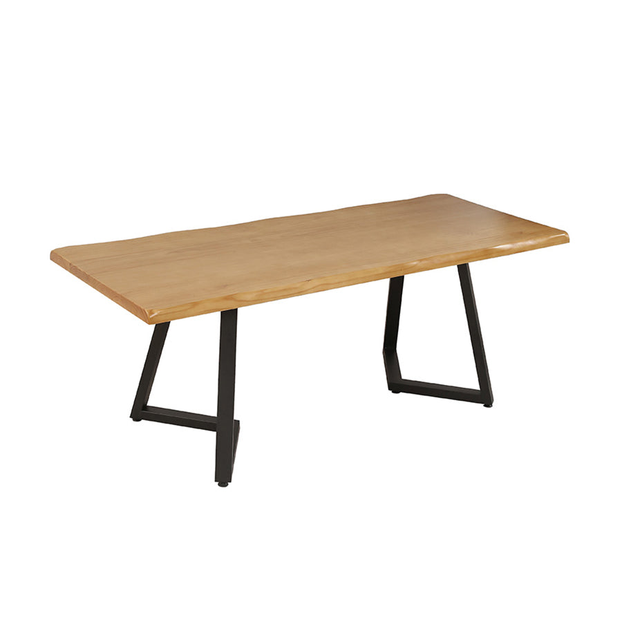 Industrial Dining Set 1/2/4/5 Pieces Solid Wood Double Pedestal Dinette Set