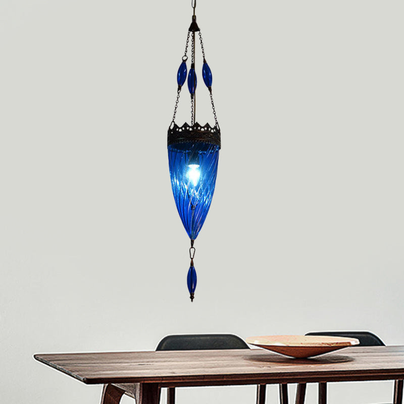 Lampe à suspension conique au milieu du siècle