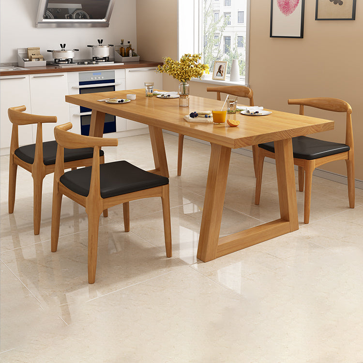 Modern Wood Dining Set 1/2/4/5 Pieces Indoor Dining Furniture for Kitchen