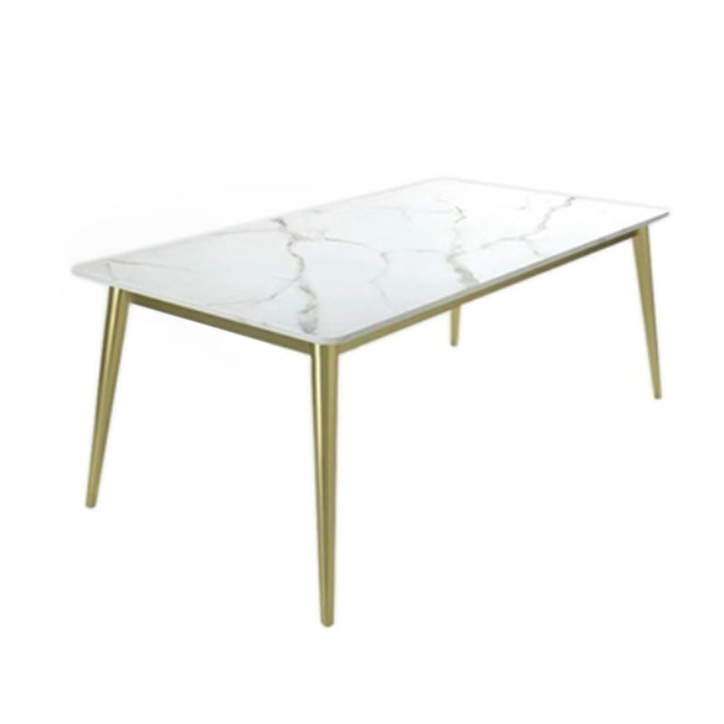 Nordic 1/4/5/7 Pieces Dining Set Rectangle Stone Dining Table for  Kitchen Dining Room