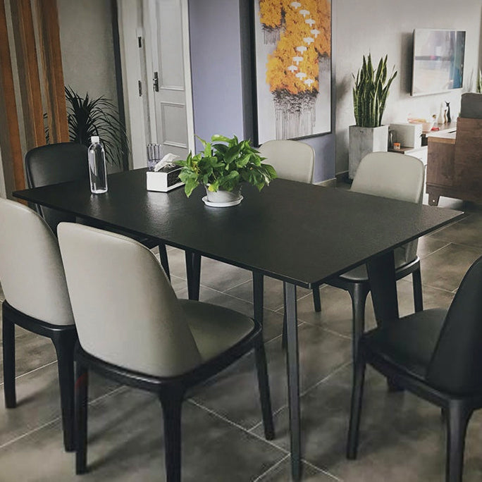 Rectangle Dining Table Sintered Stone Dining Table with 4 Legs