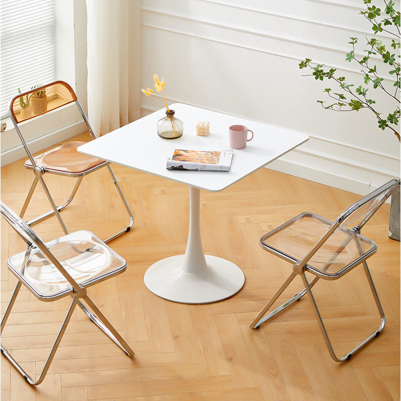 Modern White Manufactured Wood Table Home Tulip Dining Table