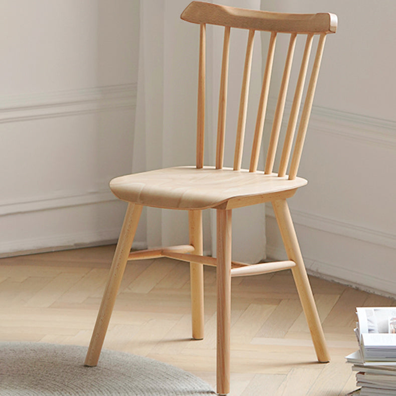 Solid Wood Armless Dining Chairs Contemporary Dining Accent Chair