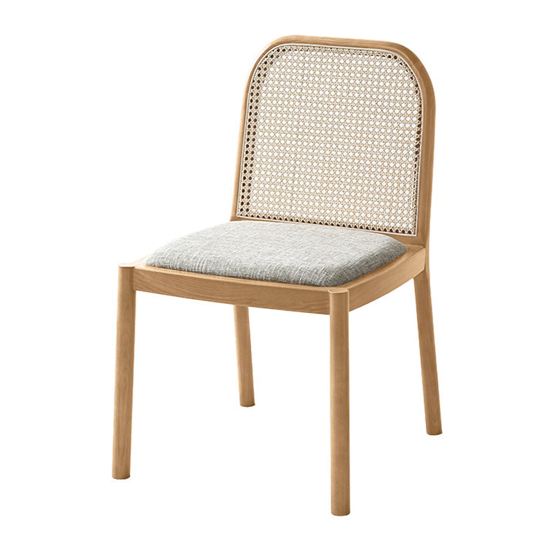 Traditional Armless Dining Chairs Solid Wood Side Chair Set for Home