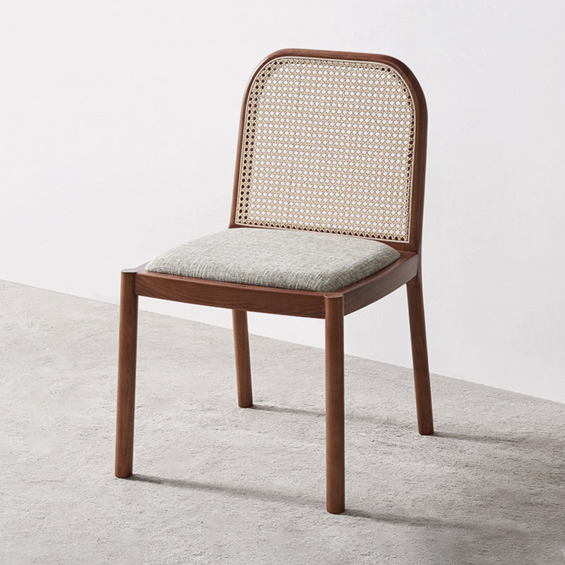 Traditional Armless Dining Chairs Solid Wood Side Chair Set for Home
