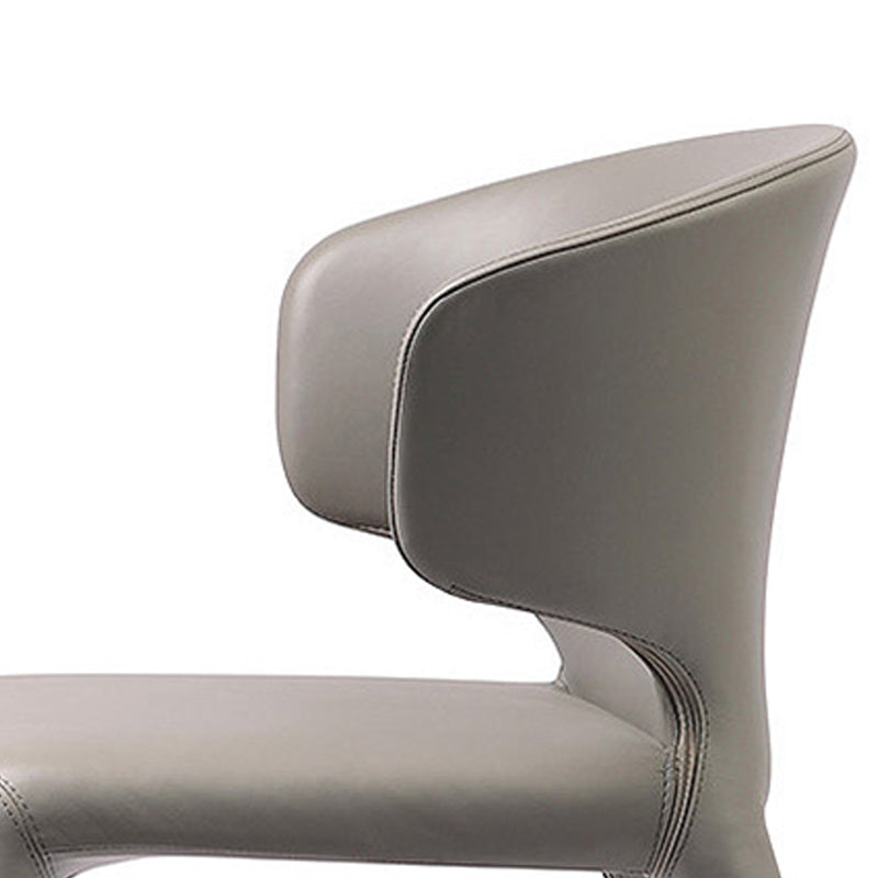 Faux Leather Dining Accent Chair Wingback Arm Chair for Home