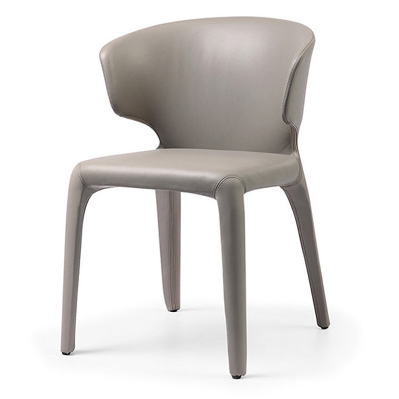 Faux Leather Dining Accent Chair Wingback Arm Chair for Home