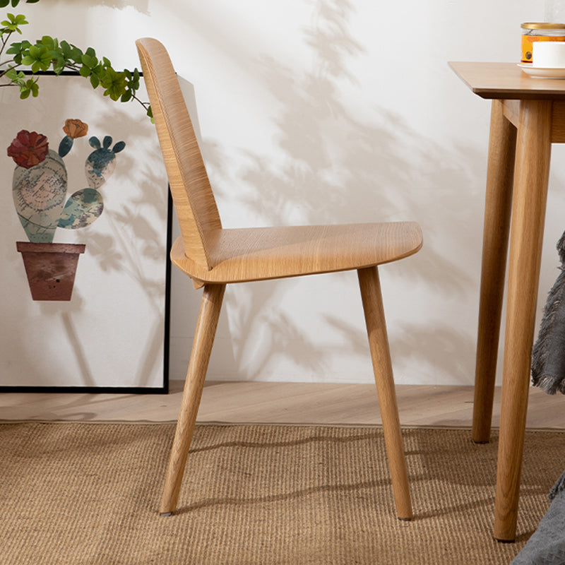 Solid Wood Dining Accent Chair Contemporary Dining Side Chair
