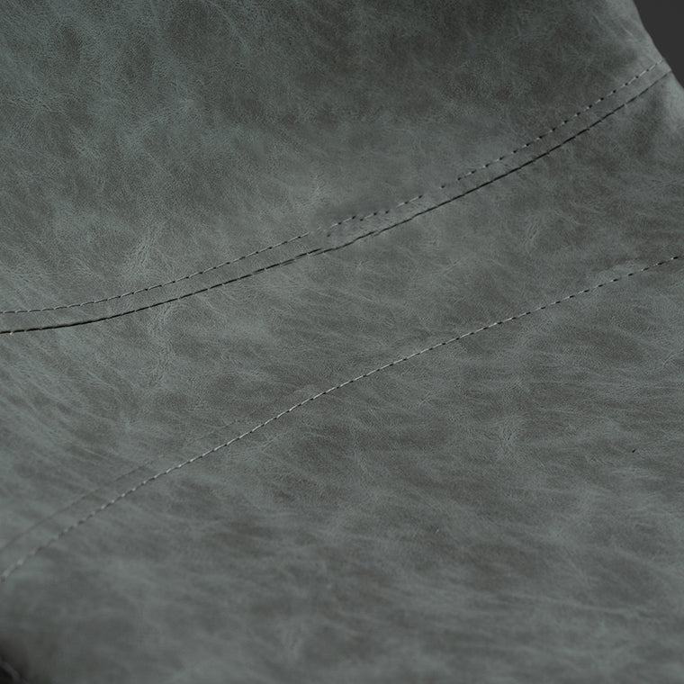 Contemporary PU Leather Footrest Barstool Adjustable Height Bar Stool