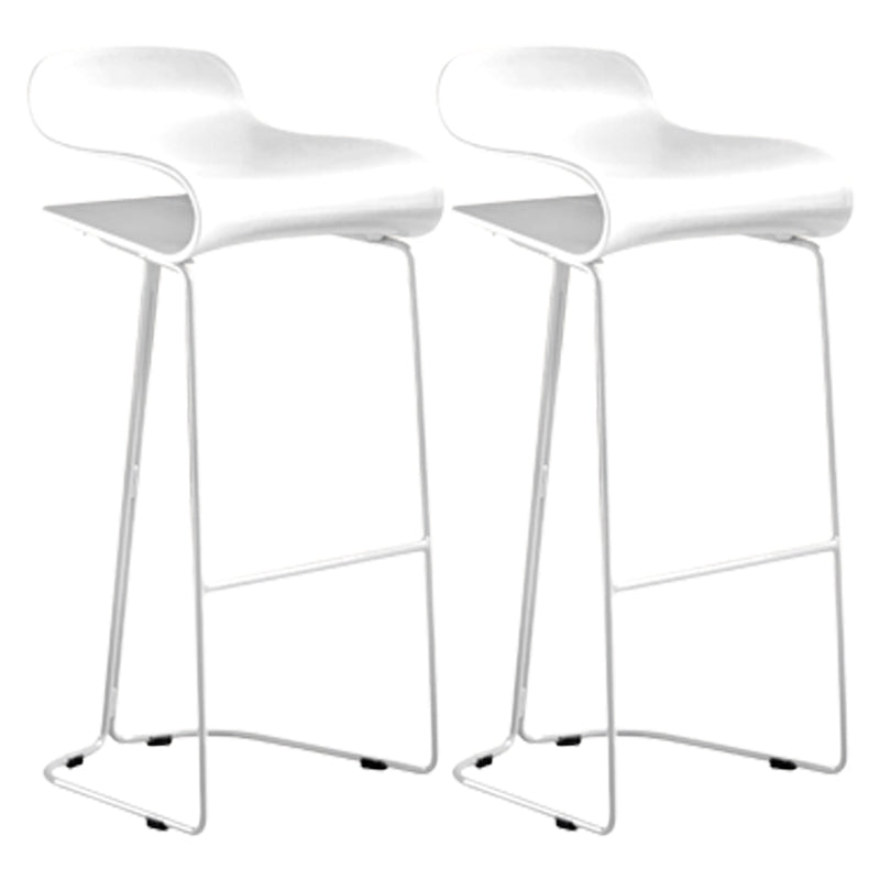 Low Back Footrest Bar & Counter Stool Modern Indoor Acrylic Counter Stool