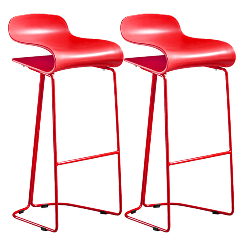 Low Back Footrest Bar & Counter Stool Modern Indoor Acrylic Counter Stool