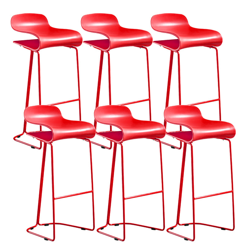 Low Back Footrest Bar & Counter Stool Modern Indoor Acrylic Counter Stool