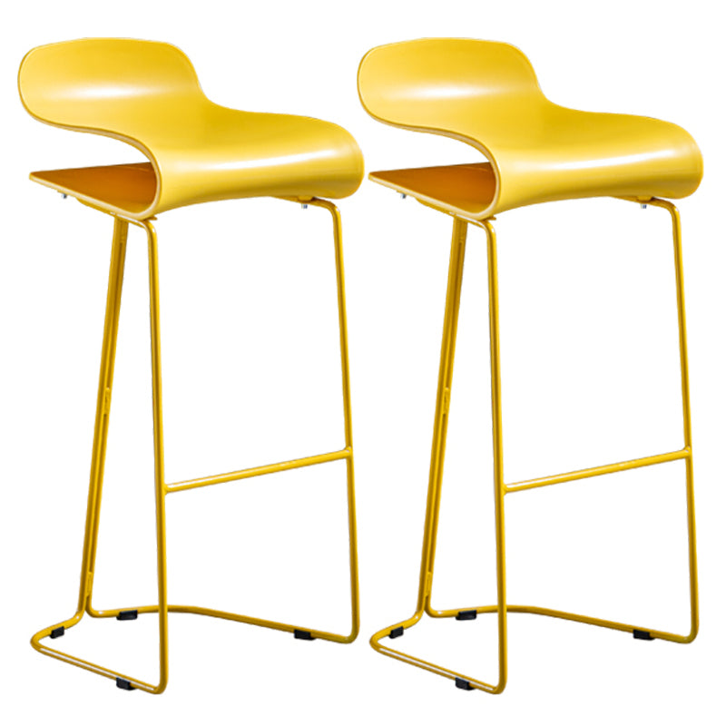 Low Back Footrest Bar & Counter Stool Modern Indoor Acrylic Counter Stool