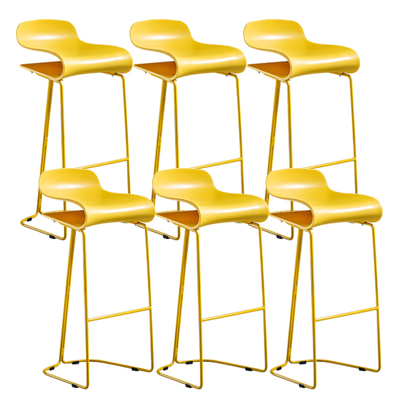 Low Back Footrest Bar & Counter Stool Modern Indoor Acrylic Counter Stool