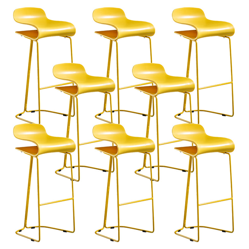 Low Back Footrest Bar & Counter Stool Modern Indoor Acrylic Counter Stool