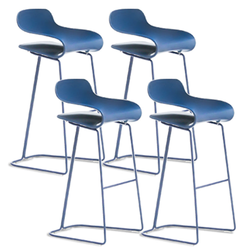 Low Back Footrest Bar & Counter Stool Modern Indoor Acrylic Counter Stool