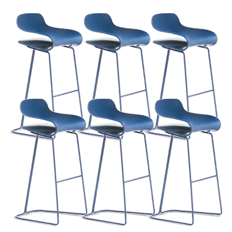 Low Back Footrest Bar & Counter Stool Modern Indoor Acrylic Counter Stool