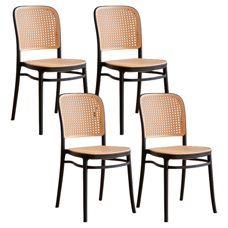 Modern Plastic Frame Counter Bar Stool Footrest Armless Stool