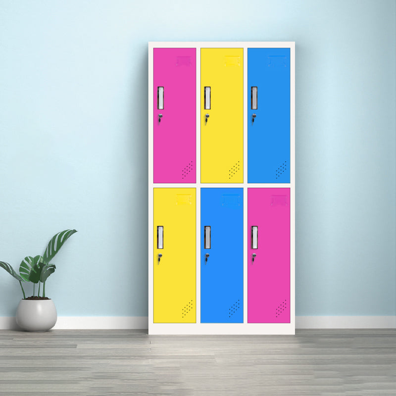 Metal Matte Finish Cabinet Contemporary Storage Cabinet with Hinged Door