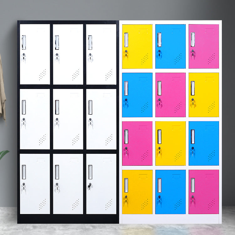 Metal Matte Finish Cabinet Contemporary Storage Cabinet with Hinged Door