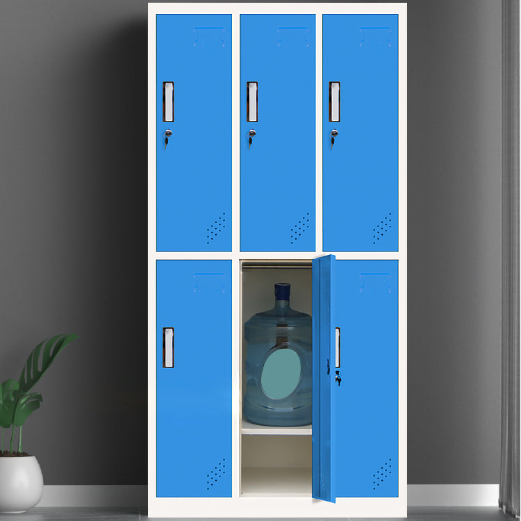 Metal Matte Finish Cabinet Contemporary Storage Cabinet with Hinged Door