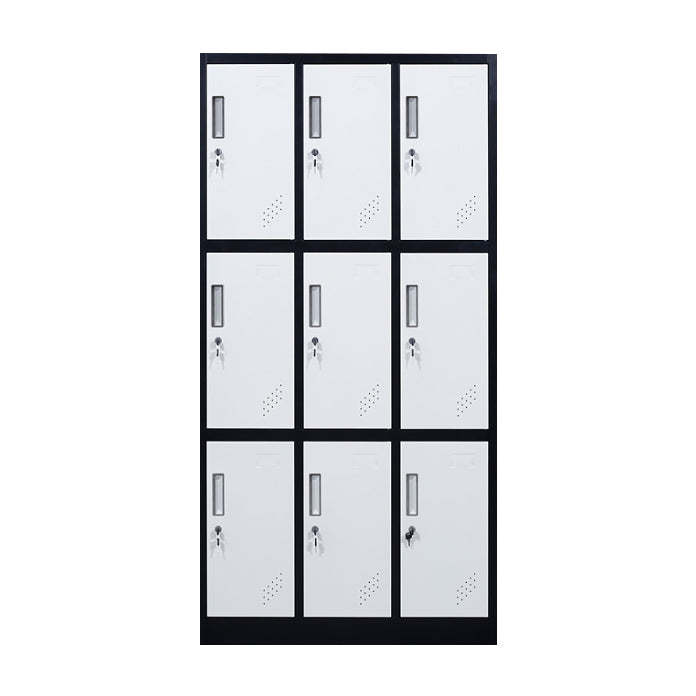 Metal Matte Finish Cabinet Contemporary Storage Cabinet with Hinged Door