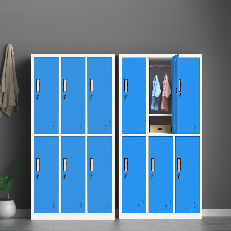 Metal Matte Finish Cabinet Contemporary Storage Cabinet with Hinged Door