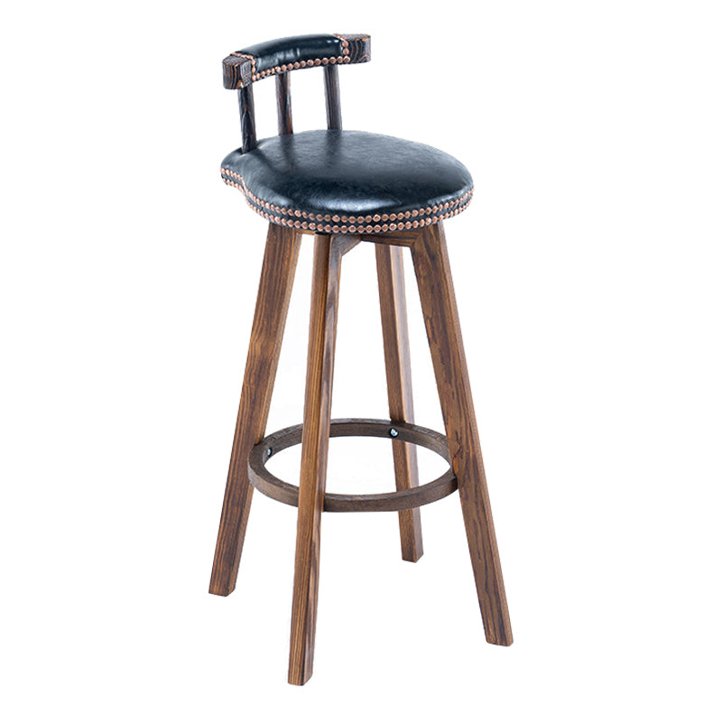 Modern Wooden Barstool Fabric Cushion in Matte Finish for Indoor