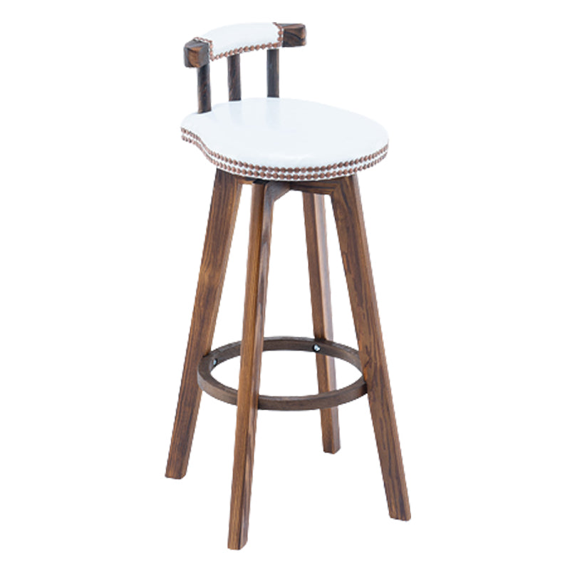 Modern Wooden Barstool Fabric Cushion in Matte Finish for Indoor