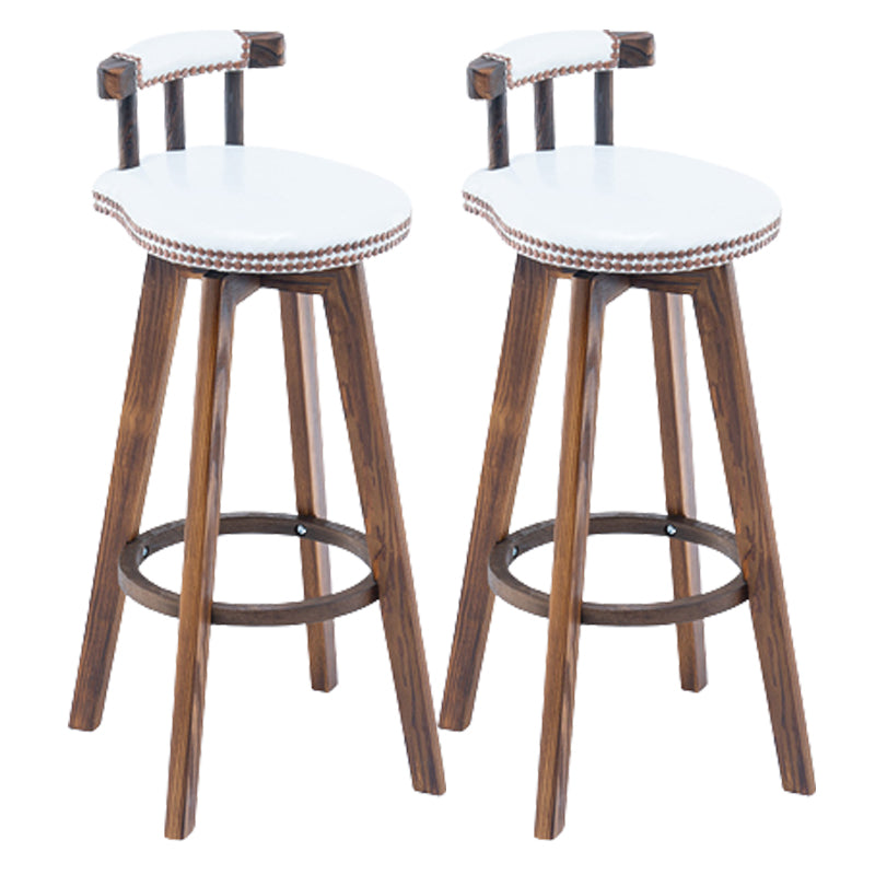 Modern Wooden Barstool Fabric Cushion in Matte Finish for Indoor