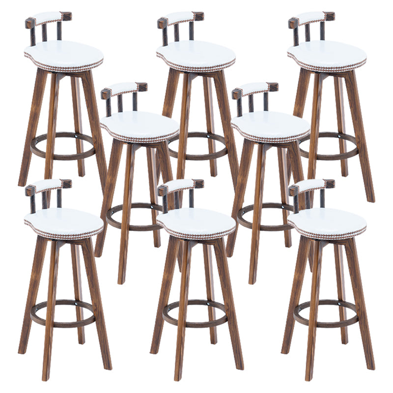 Modern Wooden Barstool Fabric Cushion in Matte Finish for Indoor