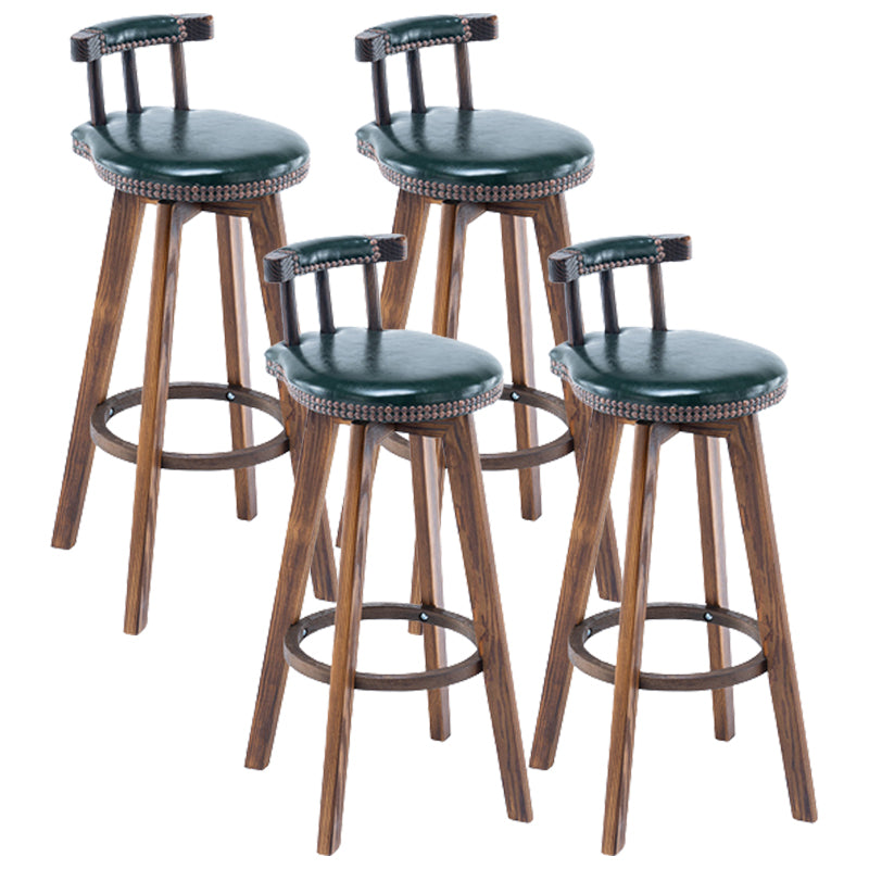 Modern Wooden Barstool Fabric Cushion in Matte Finish for Indoor