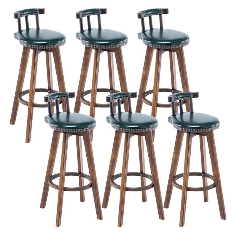 Modern Wooden Barstool Fabric Cushion in Matte Finish for Indoor
