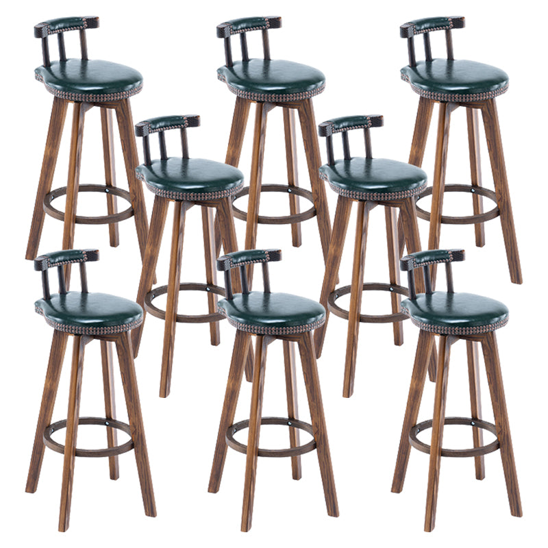 Modern Wooden Barstool Fabric Cushion in Matte Finish for Indoor