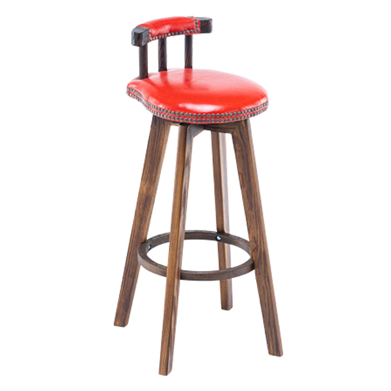 Modern Wooden Barstool Fabric Cushion in Matte Finish for Indoor