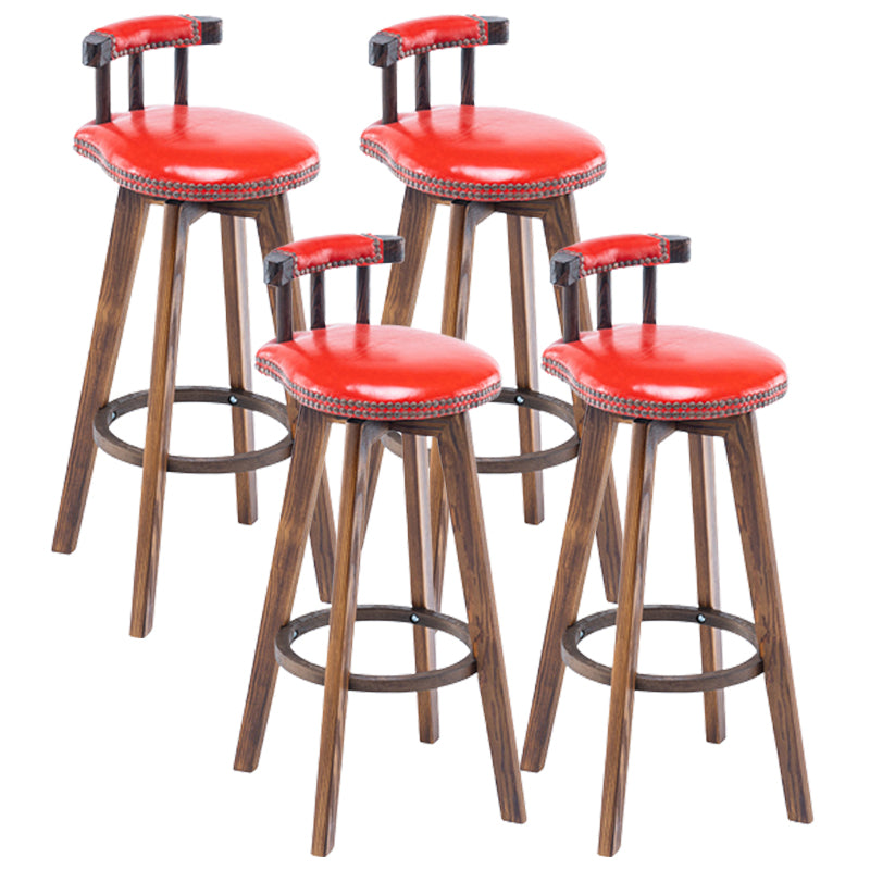 Modern Wooden Barstool Fabric Cushion in Matte Finish for Indoor