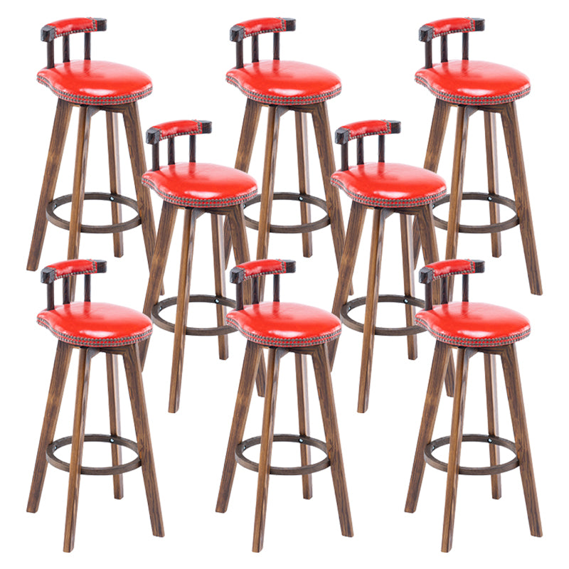 Modern Wooden Barstool Fabric Cushion in Matte Finish for Indoor