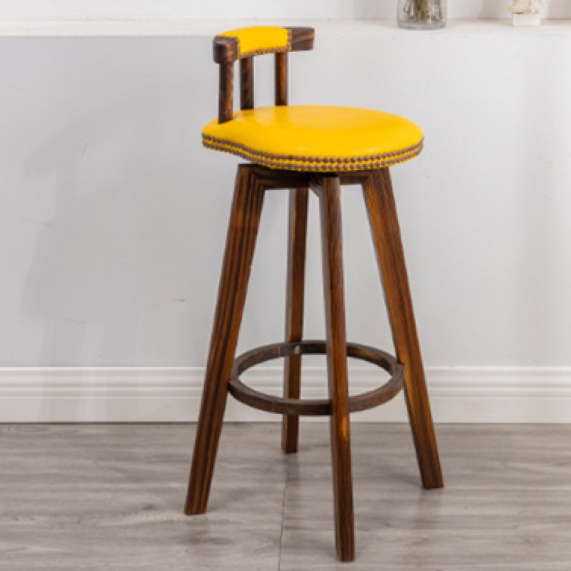 Modern Wooden Barstool Fabric Cushion in Matte Finish for Indoor