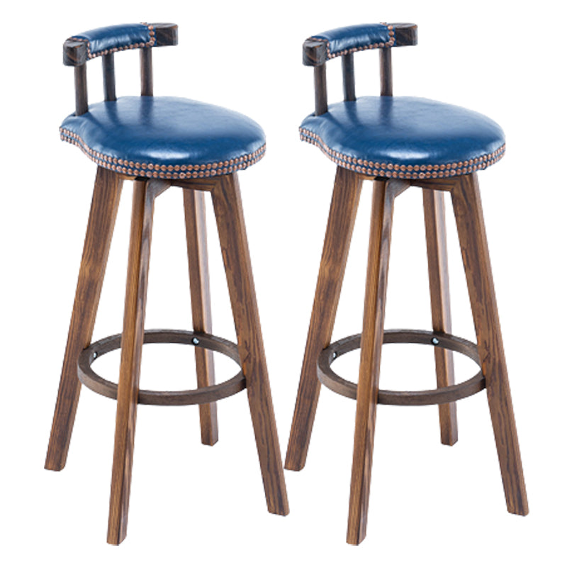 Modern Wooden Barstool Fabric Cushion in Matte Finish for Indoor
