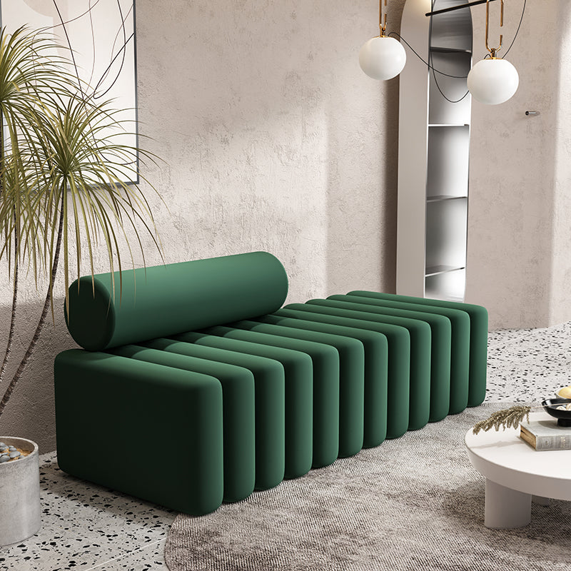 Velvet Contemporary Standard Sofa Armless Sofa for Living Room, Apartment
