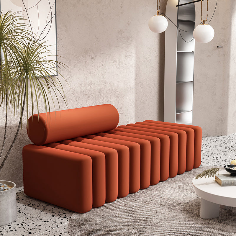 Velvet Contemporary Standard Sofa Armless Sofa for Living Room, Apartment