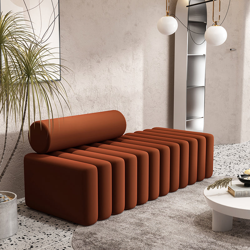 Velvet Contemporary Standard Sofa Armless Sofa for Living Room, Apartment