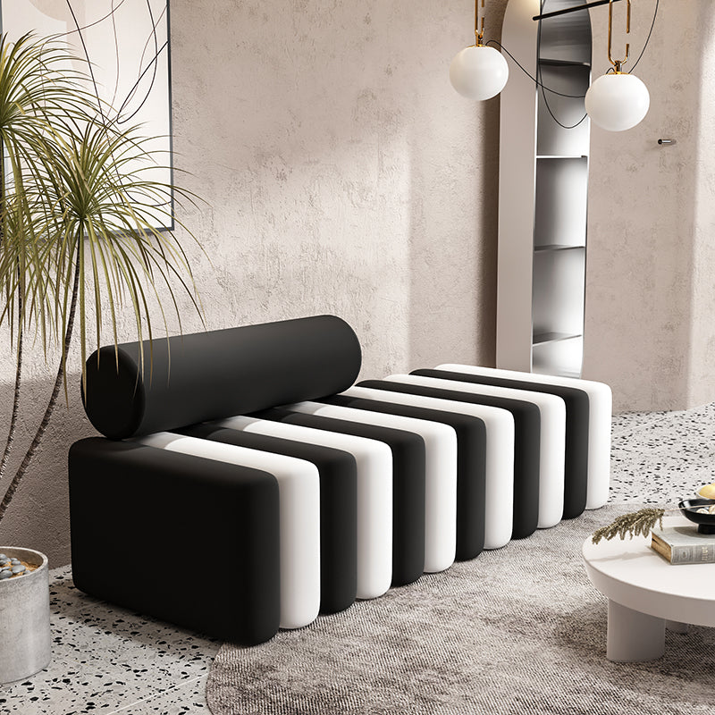 Velvet Contemporary Standard Sofa Armless Sofa for Living Room, Apartment