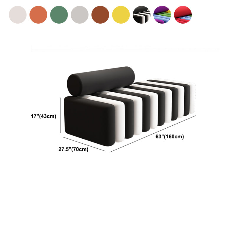 Velvet Contemporary Standard Sofa Armless Sofa for Living Room, Apartment