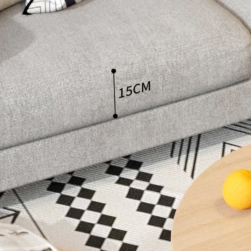 Contemporary Cushions Standard Square Arm Living Room Settee