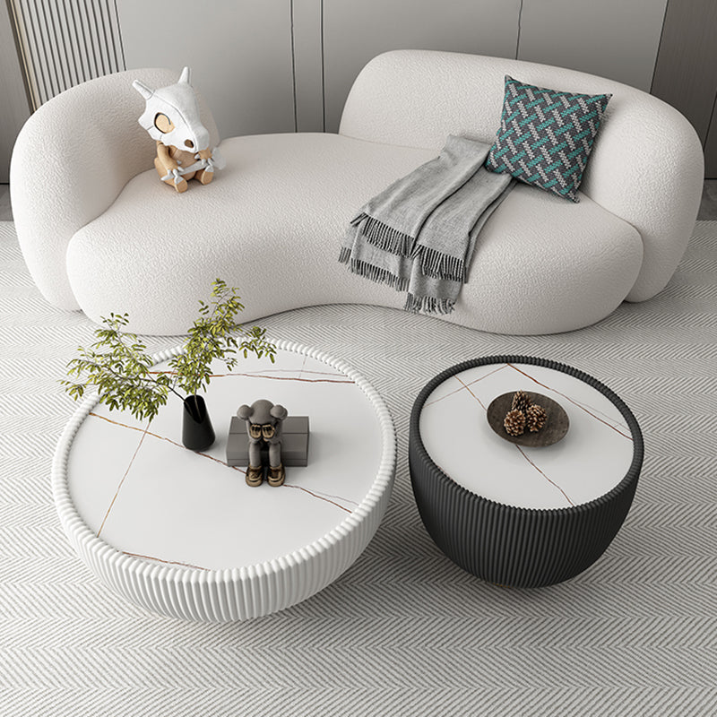 Modern Style Sofa with Curved Back and Padded Sponge Seat Sofa