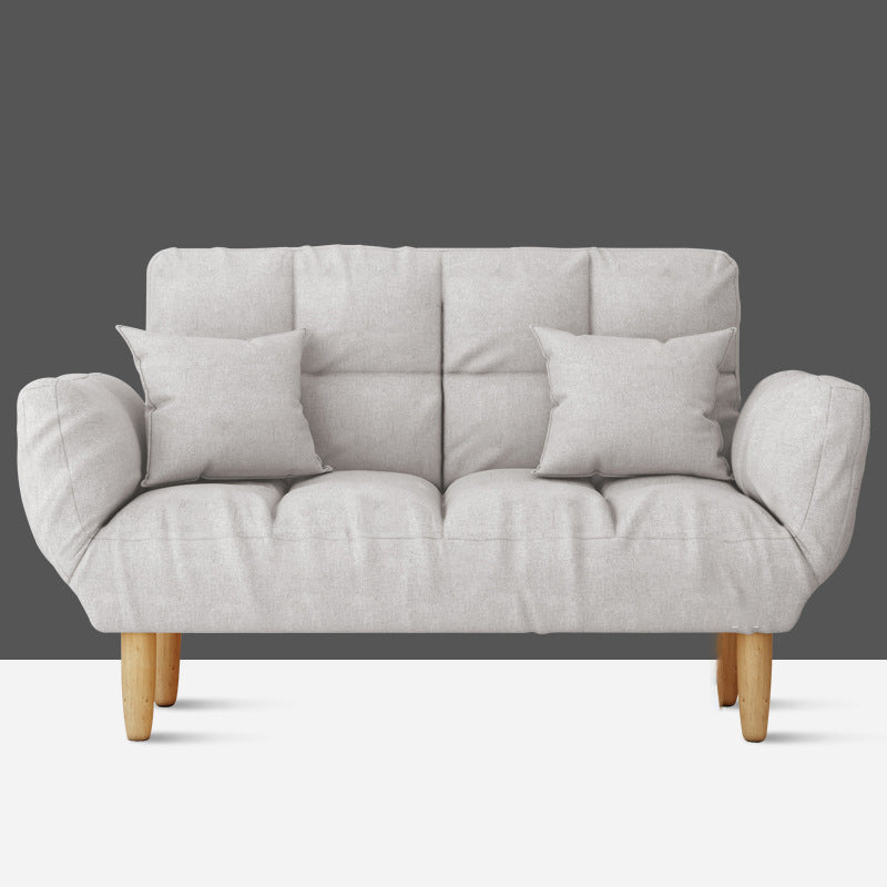 Contemporary Living Room Biscuit Back Convertible Square Arm Sofa