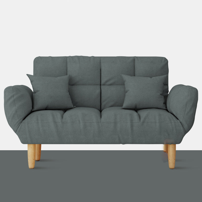 Contemporary Living Room Biscuit Back Convertible Square Arm Sofa