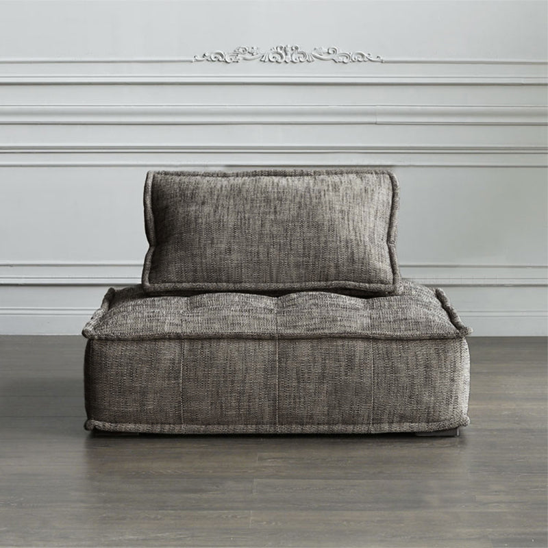 Contemporary Pillows Standard Armless Linen Stationary Seating