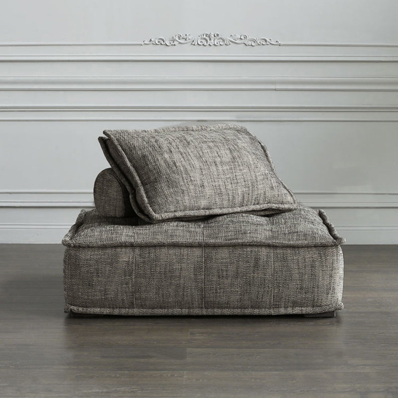 Contemporary Pillows Standard Armless Linen Stationary Seating